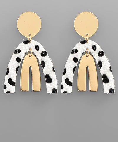 Dalmatian Rainbow Earrings